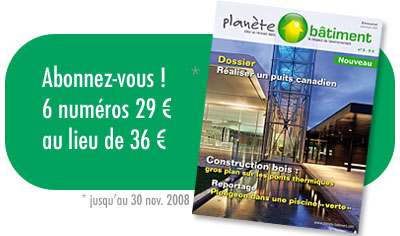 Abonnement magazine planete batiment